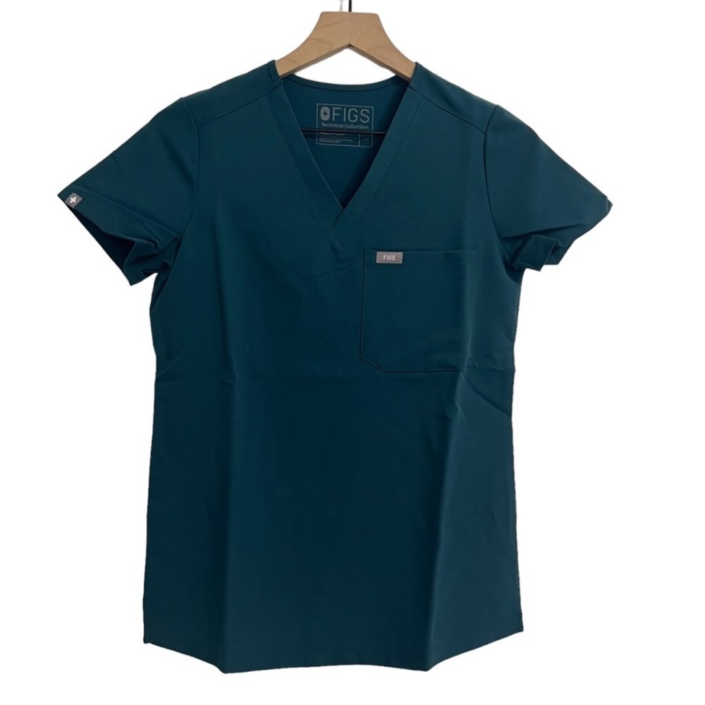 Figs Catarina 1 Pocket Short Sleeve Nursing Scrub Top Size XXS NWT